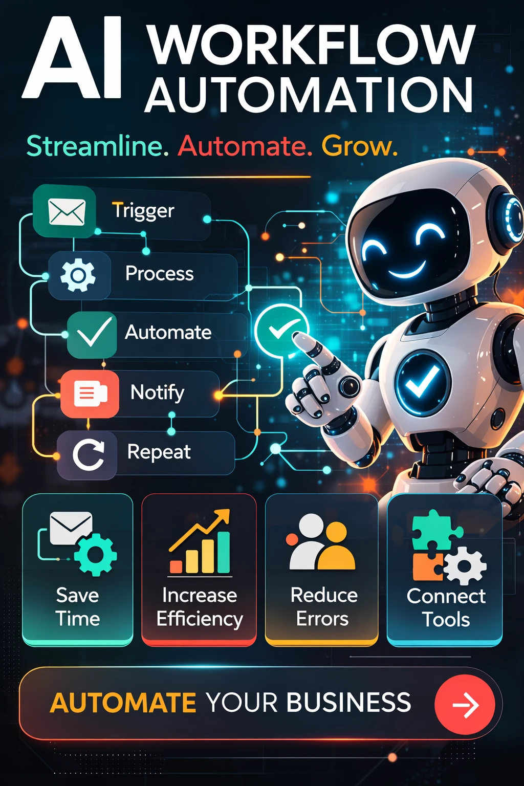 AI workflow automation dashboard
