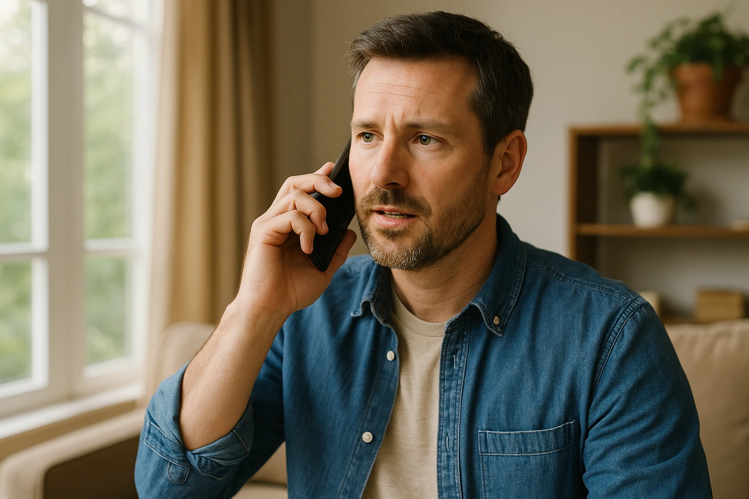 calling a home service company from a google search