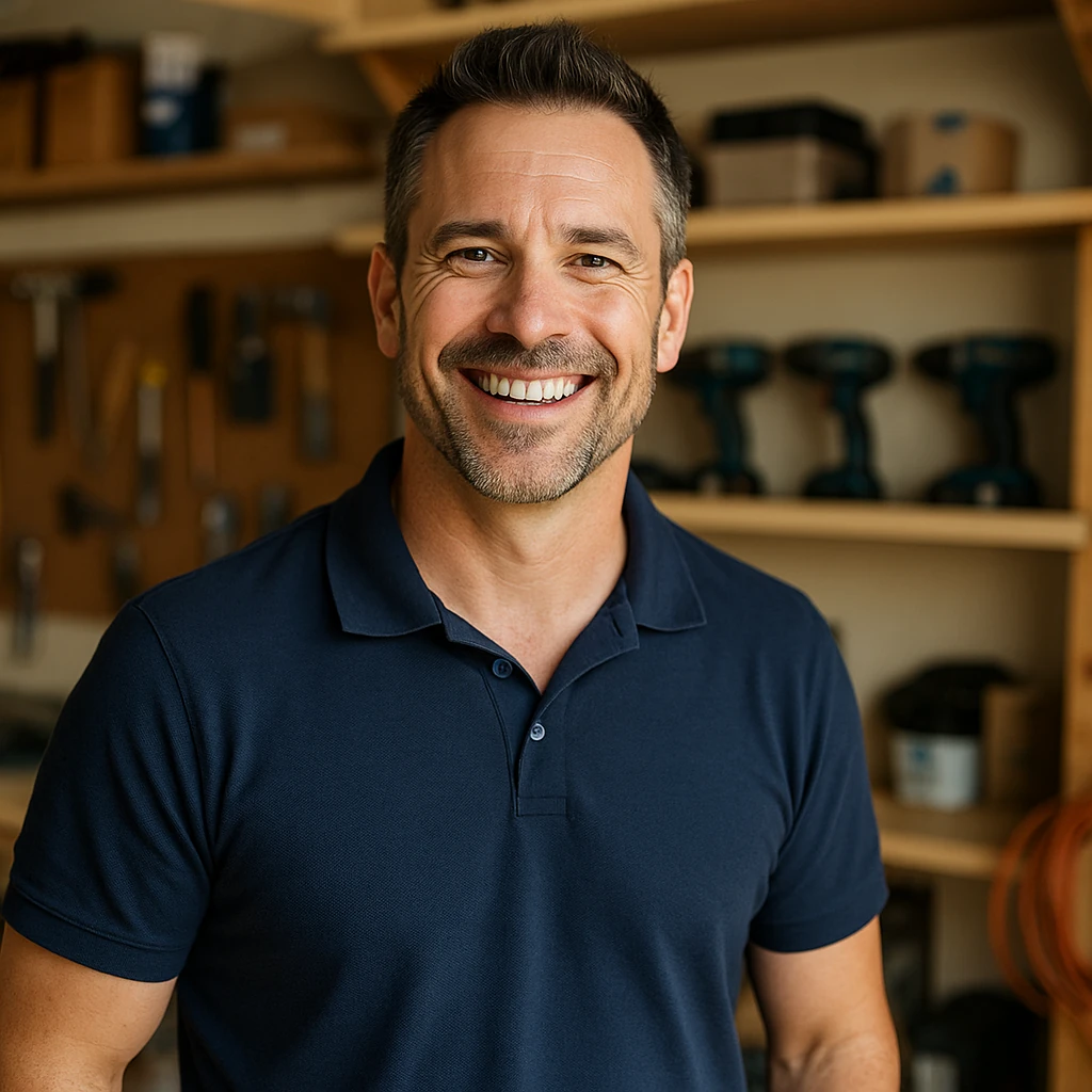 home service business owner happy with new website